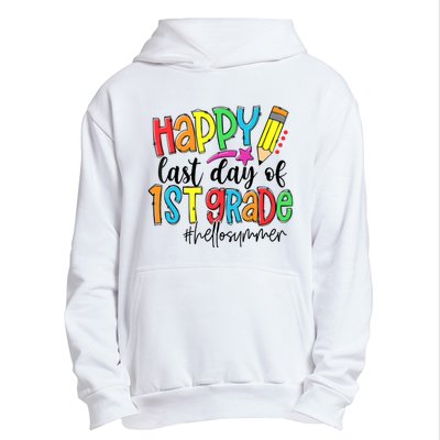 Hello Summer Last Day Of School 1st Grade Teacher Urban Pullover Hoodie