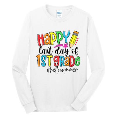 Hello Summer Last Day Of School 1st Grade Teacher Tall Long Sleeve T-Shirt