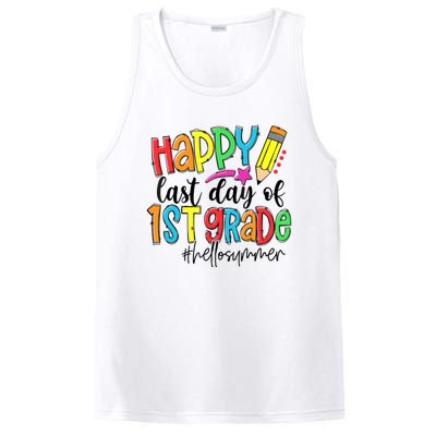 Hello Summer Last Day Of School 1st Grade Teacher PosiCharge Competitor Tank