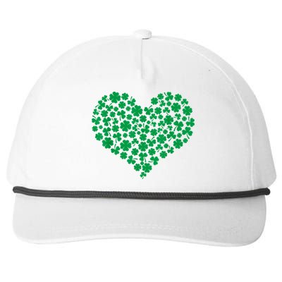 Heart Shamrock Lucky St Patricks Day Women Snapback Five-Panel Rope Hat