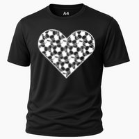 Heart Soccer Lover Cooling Performance Crew T-Shirt