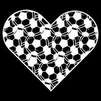 Heart Soccer Lover Mesh Reversible Basketball Jersey Tank