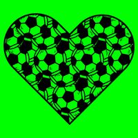 Heart Soccer Lover Button