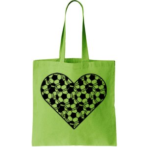 Heart Soccer Lover Tote Bag