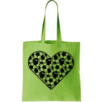 Heart Soccer Lover Tote Bag