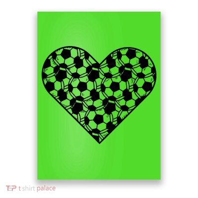 Heart Soccer Lover Poster