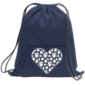 Heart Soccer Lover Sweatshirt Cinch Pack Bag