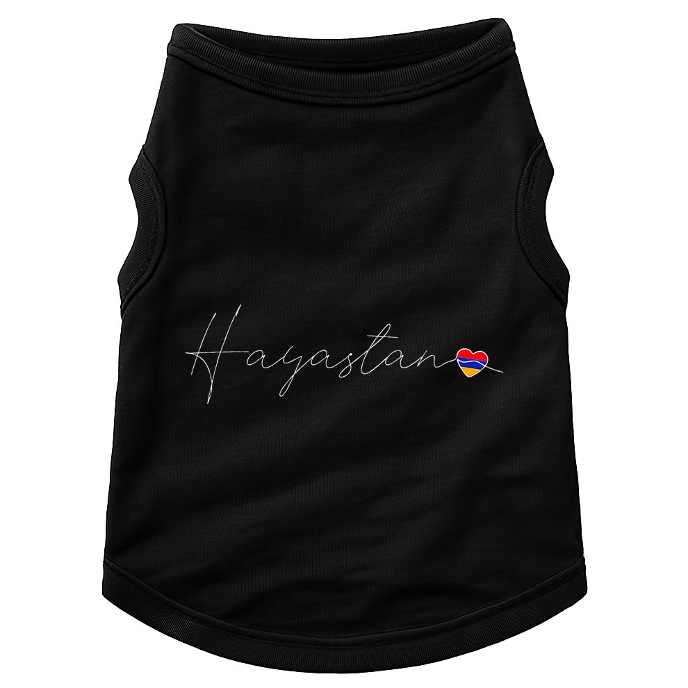 Hayastan Simple Love Armenian Flag Heart On Armenia Doggie Tank