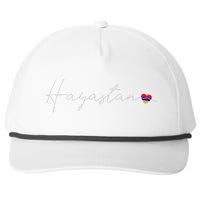 Hayastan Simple Love Armenian Flag Heart On Armenia Snapback Five-Panel Rope Hat