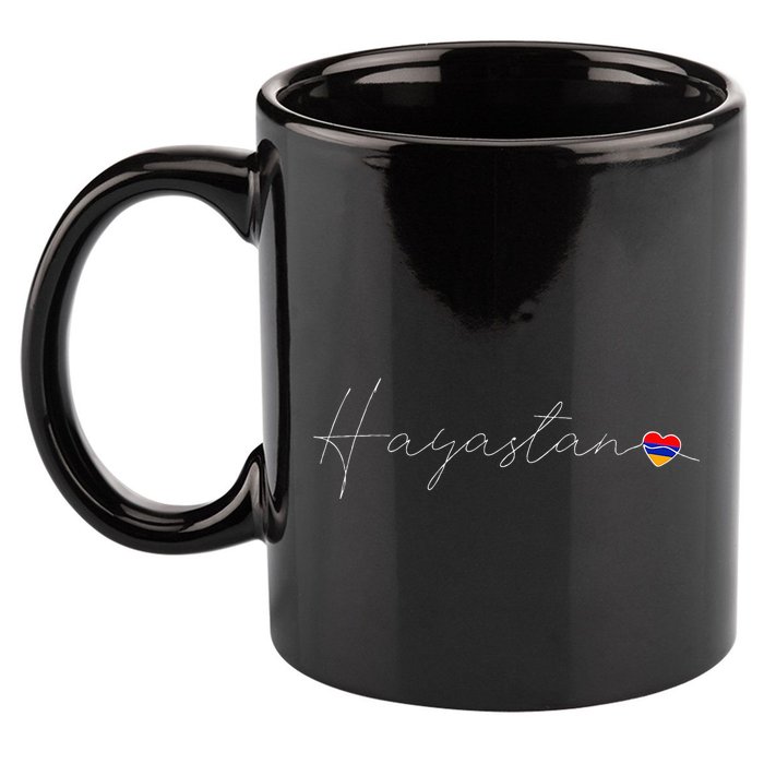 Hayastan Simple Love Armenian Flag Heart On Armenia 11oz C Handle Ceramic Mug