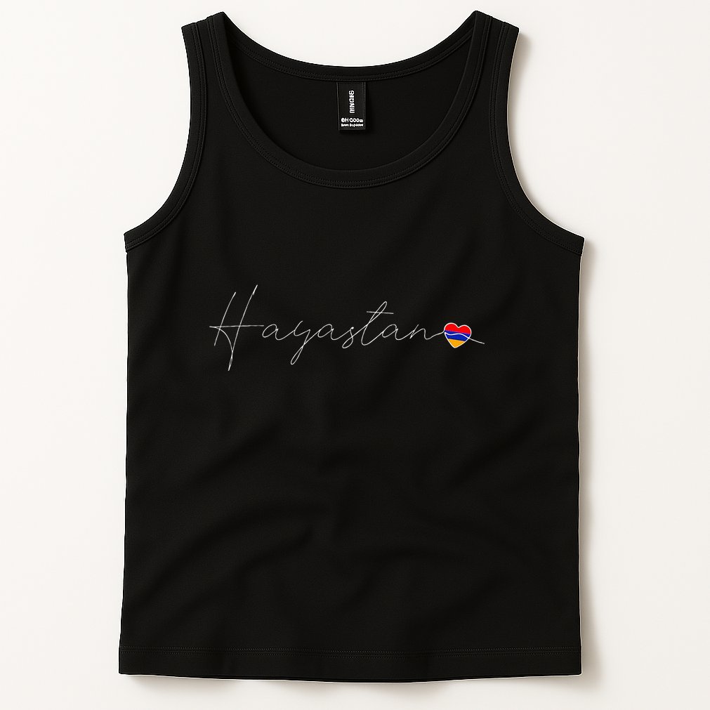 Hayastan Simple Love Armenian Flag Heart On Armenia Tank Top