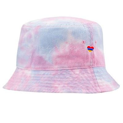 Hayastan Simple Love Armenian Flag Heart On Armenia Tie-Dyed Bucket Hat