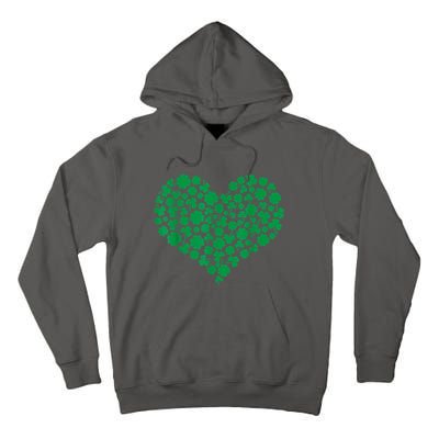 Heart Shamrock Lucky St Patricks Day Tall Hoodie