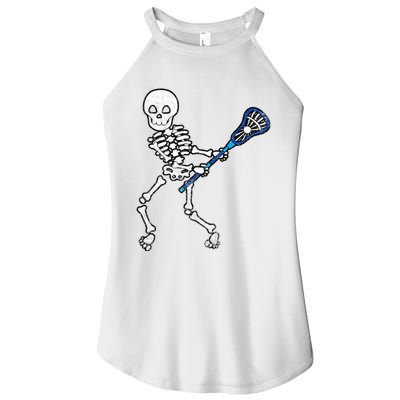 Halloween Skeleton Lacrosse Sport Player Costume Women’s Perfect Tri Rocker Tank