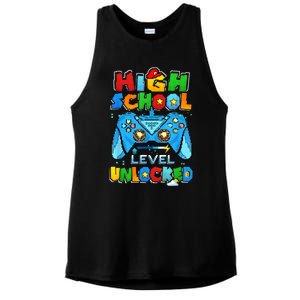 High School Level Unlocked Back To School High School Kid Ladies PosiCharge Tri-Blend Wicking Tank