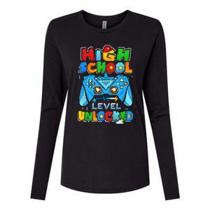 High School Level Unlocked Back To School High School Kid Womens Cotton Relaxed Long Sleeve T-Shirt