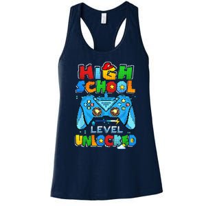 High School Level Unlocked Back To School High School Kid Women's Racerback Tank