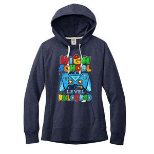 High School Level Unlocked Back To School High School Kid Women's Fleece Hoodie