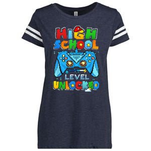 High School Level Unlocked Back To School High School Kid Enza Ladies Jersey Football T-Shirt