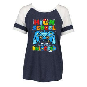 High School Level Unlocked Back To School High School Kid Enza Ladies Jersey Colorblock Tee