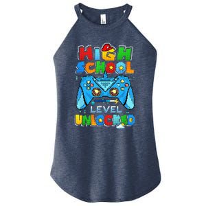 High School Level Unlocked Back To School High School Kid Women's Perfect Tri Rocker Tank