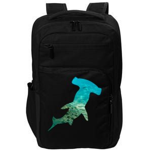 Hammerhead Shark Lovers Silhouette Earth Day And Ocean Week Gift Impact Tech Backpack