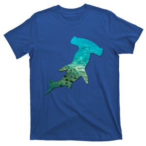 Hammerhead Shark Lovers Silhouette Earth Day And Ocean Week Gift T-Shirt