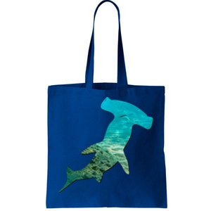 Hammerhead Shark Lovers Silhouette Earth Day And Ocean Week Gift Tote Bag