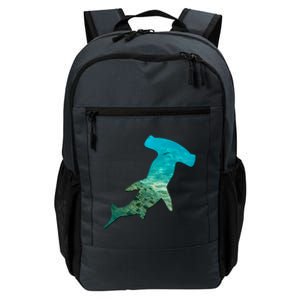 Hammerhead Shark Lovers Silhouette Earth Day And Ocean Week Gift Daily Commute Backpack