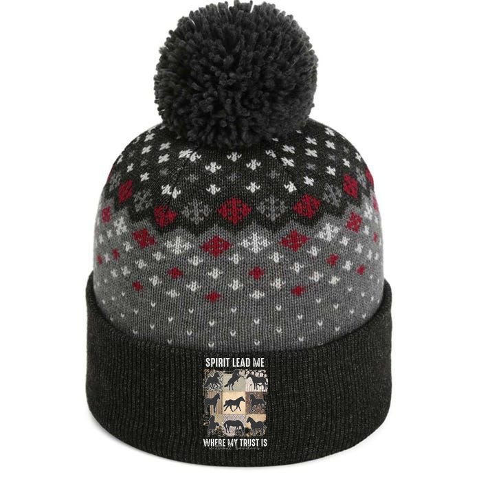 Horse Spirit Lead Me Where My Trust Is Without Borders The Baniff Cuffed Pom Beanie