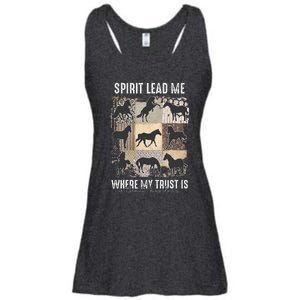 Horse Spirit Lead Me Where My Trust Is Without Borders Ladies Essential Flowy Tank