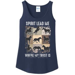 Horse Spirit Lead Me Where My Trust Is Without Borders Ladies Essential Tank