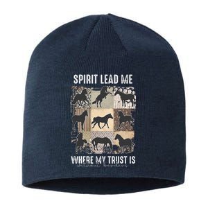 Horse Spirit Lead Me Where My Trust Is Without Borders Sustainable Beanie