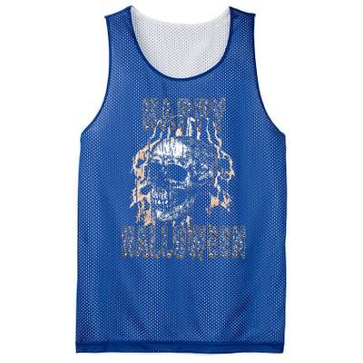 Halloween Skull Lightning Mesh Reversible Basketball Jersey Tank