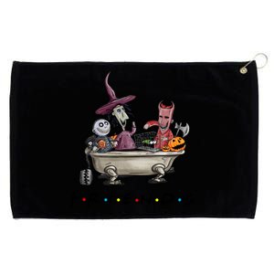 Halloween Scary Lock Shock Barrel Nightmare Christmas Pumpkin Grommeted Golf Towel