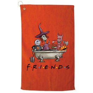 Halloween Scary Lock Shock Barrel Nightmare Christmas Pumpkin Platinum Collection Golf Towel