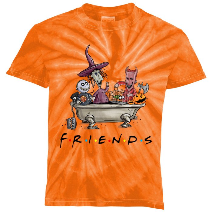 Halloween Scary Lock Shock Barrel Nightmare Christmas Pumpkin Kids Tie-Dye T-Shirt