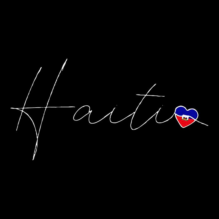 Haiti Simple Love Haitian Flag Heart On Haiti Hoodie