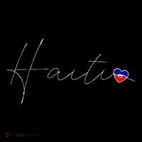 Haiti Simple Love Haitian Flag Heart On Haiti T-Shirt