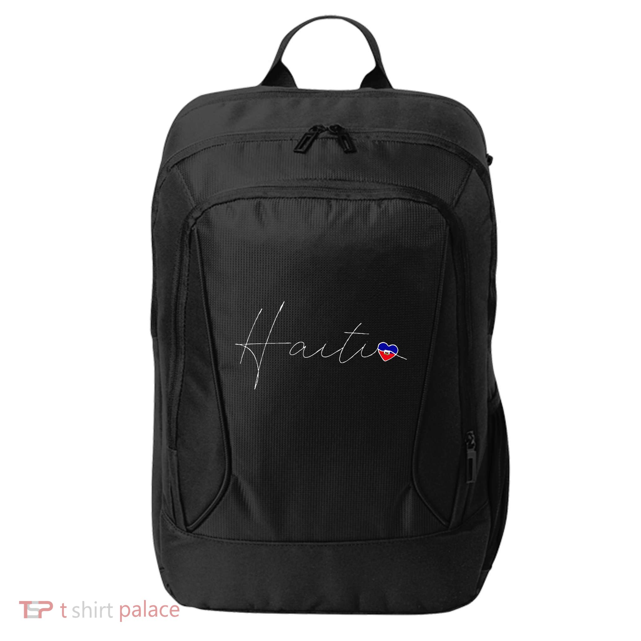 Haiti Simple Love Haitian Flag Heart On Haiti City Backpack