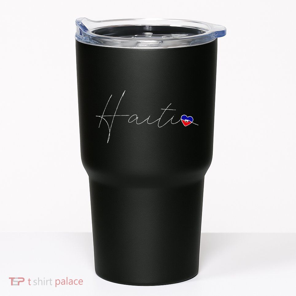 Haiti Simple Love Haitian Flag Heart On Haiti Tumbler