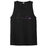 Haiti Simple Love Haitian Flag Heart On Haiti PosiCharge Competitor Tank