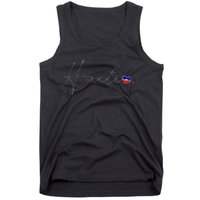 Haiti Simple Love Haitian Flag Heart On Haiti Tank Top