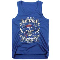 Halloween Skull Let The Pirate Shenanigans Begin Tank Top