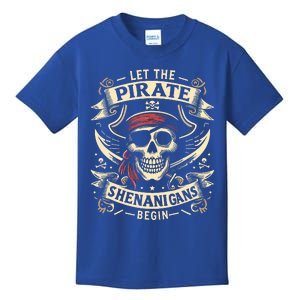 Halloween Skull Let The Pirate Shenanigans Begin Kids T-Shirt