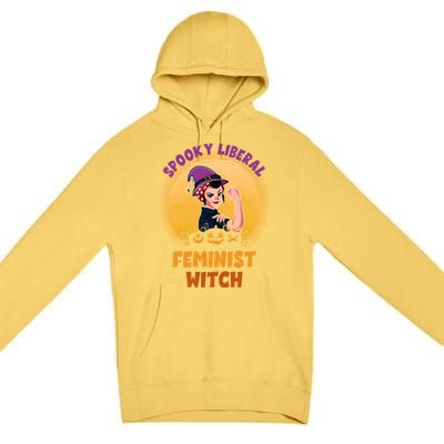 Halloween Spooky Liberal Feminist Witch Pro Choice Feminist Gift Premium Pullover Hoodie