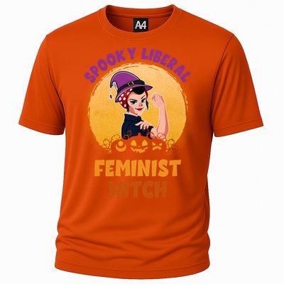 Halloween Spooky Liberal Feminist Witch Pro Choice Feminist Gift Cooling Performance Crew T-Shirt