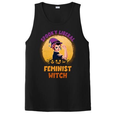 Halloween Spooky Liberal Feminist Witch Pro Choice Feminist Gift PosiCharge Competitor Tank