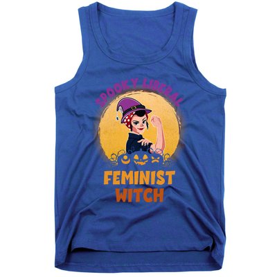 Halloween Spooky Liberal Feminist Witch Pro Choice Feminist Gift Tank Top