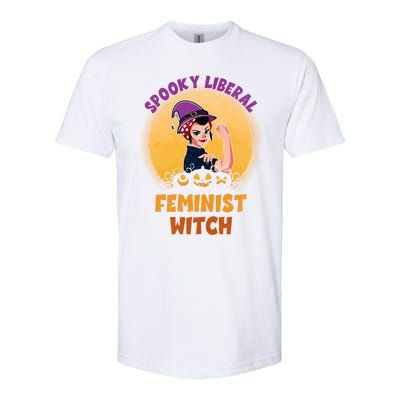 Halloween Spooky Liberal Feminist Witch Pro Choice Feminist Gift Softstyle CVC T-Shirt